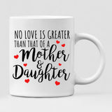 Mother And Daughter - " No Love Is Greater Than That Of A Mother And Daughter " Personalized Mug - CUONG-CML-20220106-04