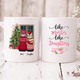 Mom And Daughter Christmas - " Like Mother Like Daughters " Personalized Mug - NGUYEN-CML-20220115-02