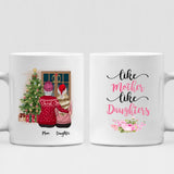 Mom And Daughter Christmas - " Like Mother Like Daughters " Personalized Mug - NGUYEN-CML-20220115-02