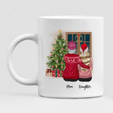 Mom And Daughter Christmas - " Mothers And Daughter Together Are A Powerful Force To Be Reckoned With " Personalized Mug - NGUYEN-CML-20220115-02