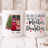 Mom And Daughter Christmas - " No Love Is Greater Than That Of A Mother And Daughter " Personalized Mug - NGUYEN-CML-20220115-02