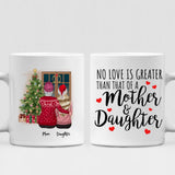 Mom And Daughter Christmas - " No Love Is Greater Than That Of A Mother And Daughter " Personalized Mug - NGUYEN-CML-20220115-02