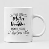 Mom And Daughter Christmas - " The Love Between Mother & Daughter Knows No Distance I Love You Mom " Personalized Mug - NGUYEN-CML-20220115-02