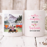 Mother And Daughter Camping - " Mother And Daughter From The Start. Best Friends Forever From The Heart " Personalized Mug - VIEN-CML-20220107-03