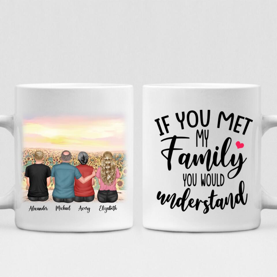 The Sunflower Family - " If You Met My Family You Would Understand " Personalized Mug - PHUOC-CML-20220218-02