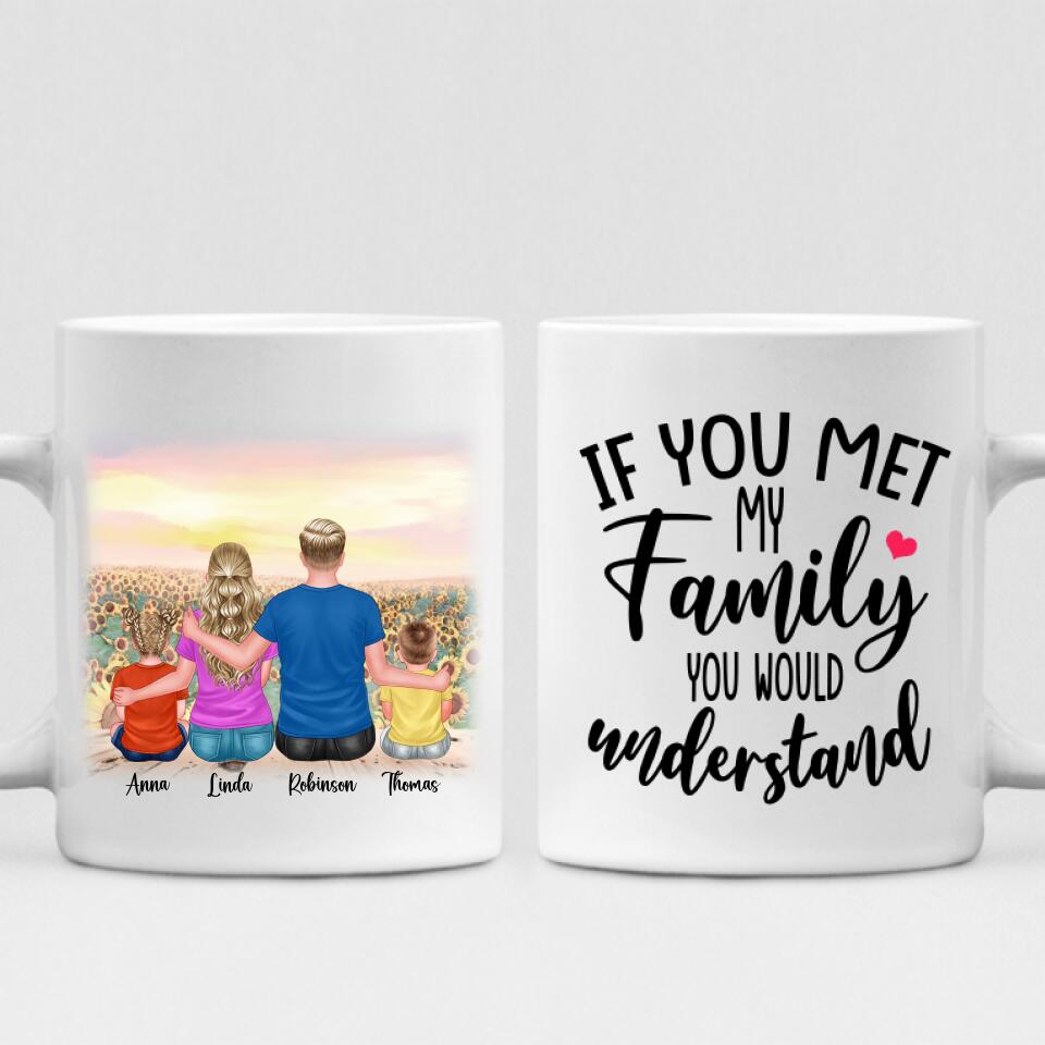We Are Family - " If You Met My Family You Would Understand " Personalized Mug - VIEN-CML-20220115-01