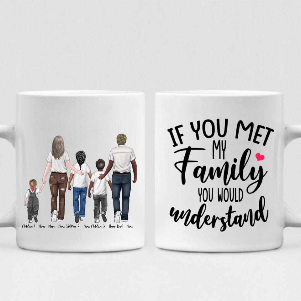 Family Walking Down The Street - " If You Met My Family You Would Understand " Personalized Mug - NGUYEN-CML-20220111-01