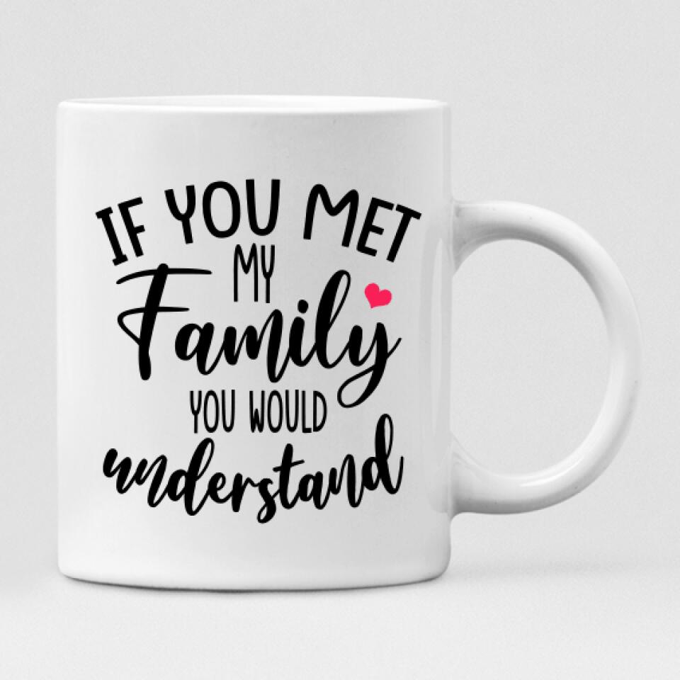 Family Walking Down The Street - " If You Met My Family You Would Understand " Personalized Mug - NGUYEN-CML-20220111-01