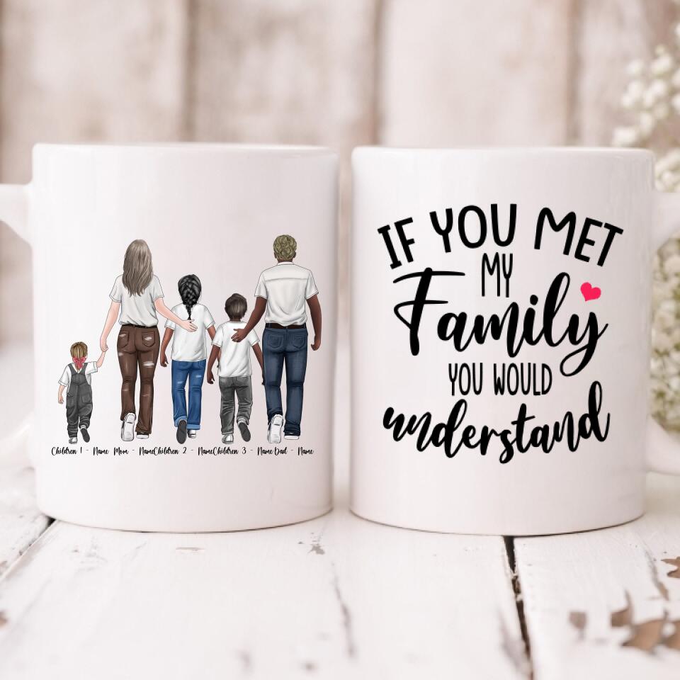 Family Walking Down The Street - " If You Met My Family You Would Understand " Personalized Mug - NGUYEN-CML-20220111-01