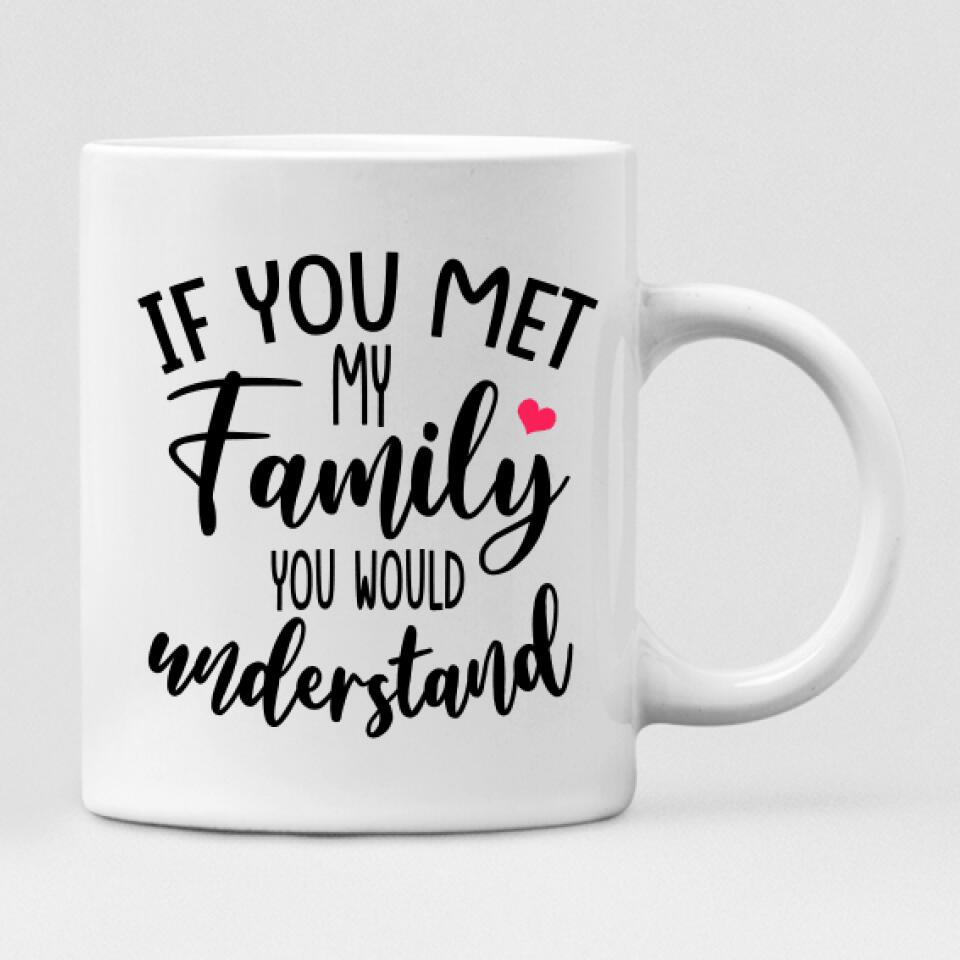 Family Home - " If You Met My Family You Would Understand " Personalized Mug - VIEN-CML-20220225-01