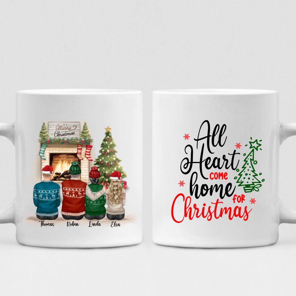 Merry Christmas Family - " All Hearts Come Home For Christmas " Personalized Mug - VIEN-CML-20220217-01