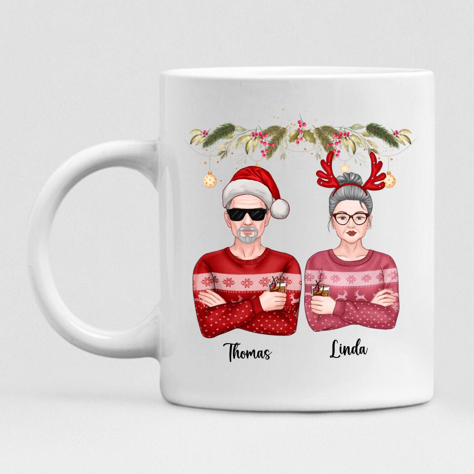 Christmas Grandpa And Grandma - "All Hearts Come Home For Christmas " Personalized Mug - VIEN-CML-20220112-03