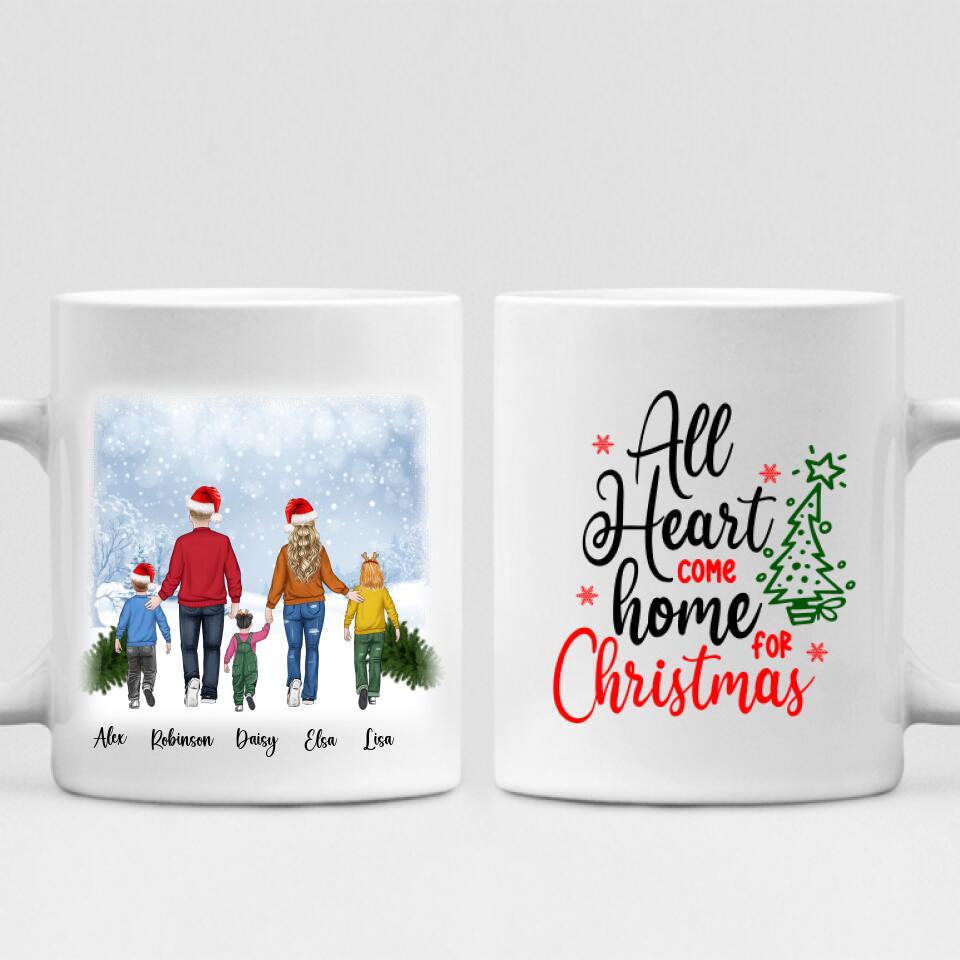 Merry Christmas With Family - "All Hearts Come Home For Christmas " Personalized Mug - VIEN-CML-20220111-02