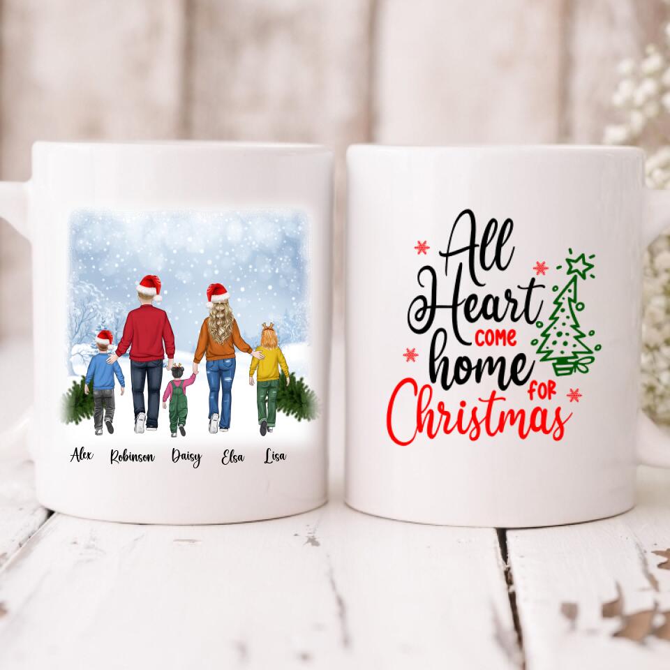 Merry Christmas With Family - "All Hearts Come Home For Christmas " Personalized Mug - VIEN-CML-20220111-02
