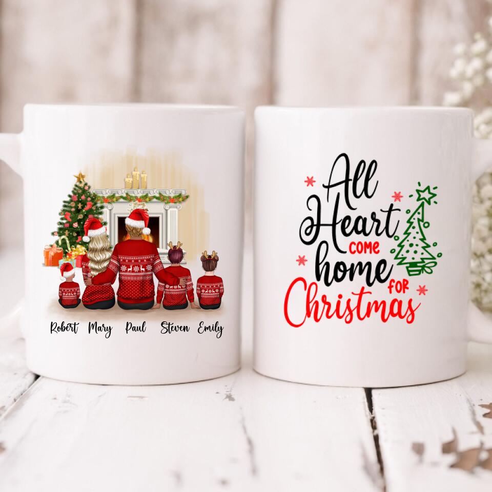 Family Xmas - " All Hearts Come Home For Christmas " Personalized Mug - CUONG-CML-20220111-01
