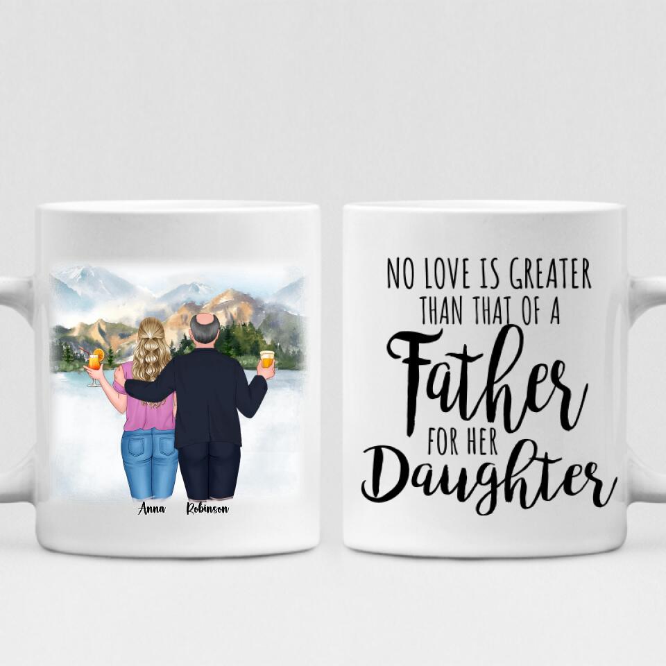 Best Father And Daughter Trips - " No Love Is Greater Than That Of A Father For Her Daughter " Personalized Mug - VIEN-CML-20220219-02