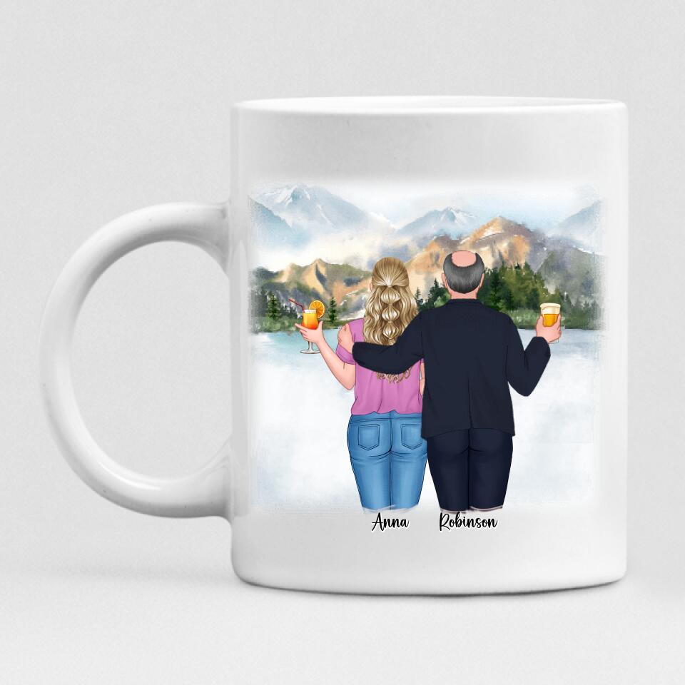 Best Father And Daughter Trips - " The Love Between Father & Daughter Knows No Distance I Love You Dad " Personalized Mug - VIEN-CML-20220219-02