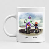 Father and Daughter Motorcycling - " Daddy And Daughter Riding Partners For Life " Personalized Mug - CUONG-CML-20220105-03