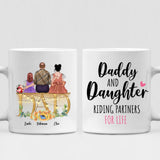 Father With Two Daughters - " Daddy And Daughter Riding Partners For Life " Personalized Mug - CUONG-CML-20220114-01