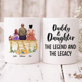 Father With Two Daughters - " Daddy And Daughter The Legend & The Legacy " Personalized Mug - CUONG-CML-20220114-01