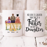 Father With Two Daughters - " No Love Is Greater Than That Of A Father For Her Daughter " Personalized Mug - CUONG-CML-20220114-01