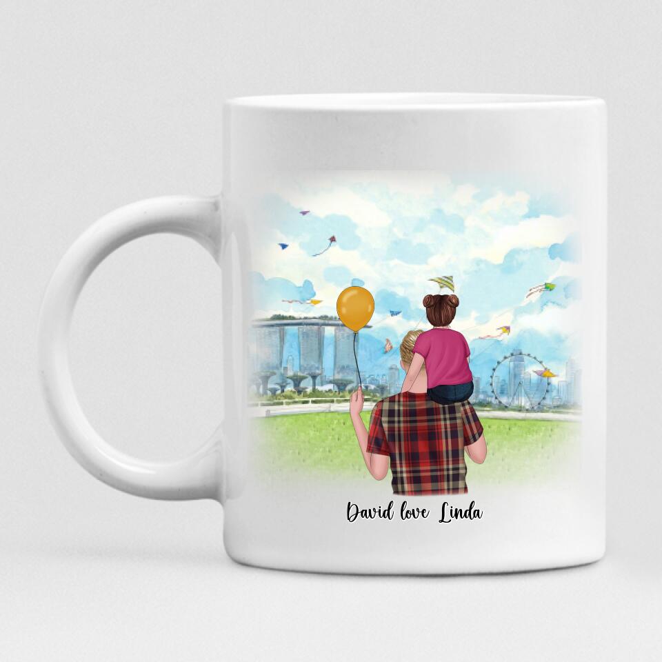 Dad And Daughter Park - " Daddy And Daughter Riding Partners For Life " Personalized Mug - VIEN-CML-20220106-02
