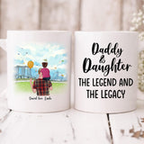 Dad And Daughter Park - " Daddy And Daughter The Legend & The Legacy " Personalized Mug - VIEN-CML-20220106-02