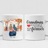 Grandmother And Daughter - " Grandmas Hold Our Tiny Hands For Just A Little While But Our Hearts Forever " Personalized Mug - VIEN-CML-20220105-03