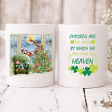 Christmas Baby - " Children Are The Hands By Which We Take Hold Of Heaven " Personalized Mug - VIEN-CML-20220110-05