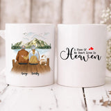 Grandma and Grandpa - " A Piece Of My Heart Lives In Heaven " Personalized Mug - CUONG-CML-20220105-02
