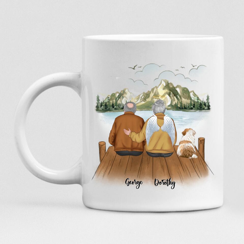 Grandma and Grandpa - " I Believe There Are Angels Among Us " Personalized Mug - CUONG-CML-20220105-02