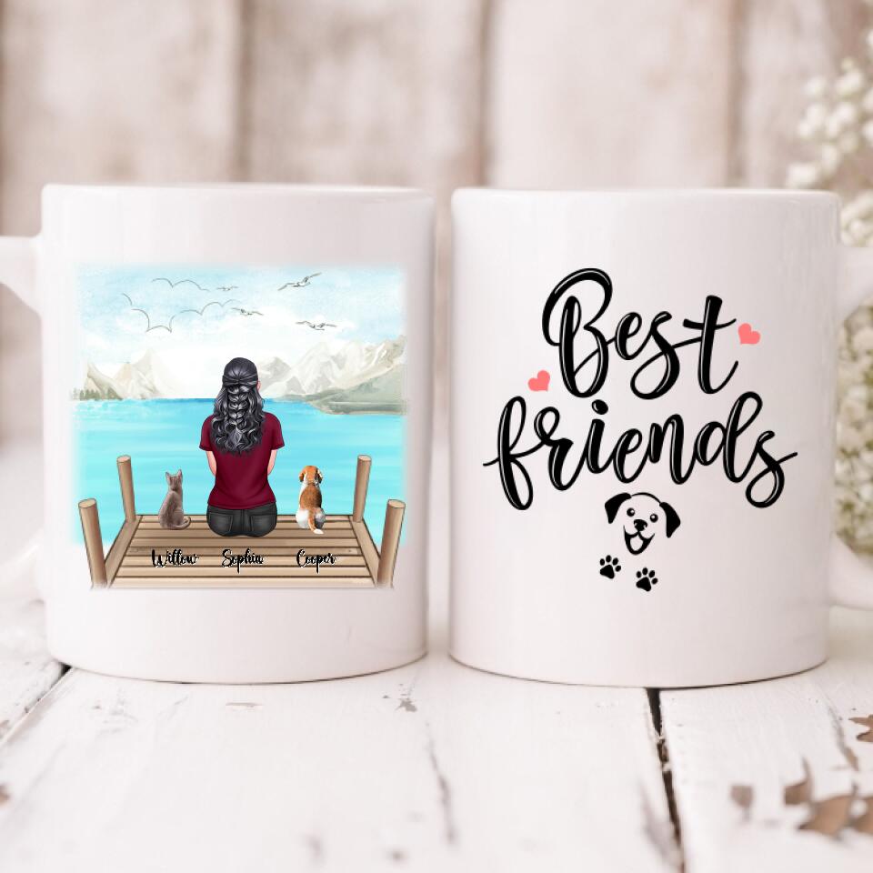 Love Cat And Dog - " Best Friend " Personalized Mug - PHUOC-CML-20220222-003