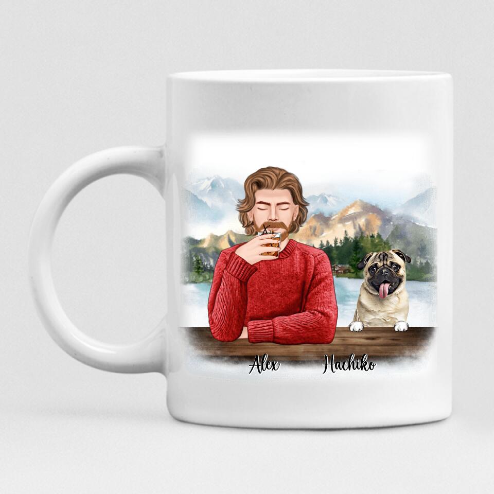 Vacation With Pets Friends - " Dog Dad " Personlized Mug - VIEN-CML-20220107-05