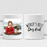 Vacation With Pets Friends - " World's Best Dog Dad " Personlized Mug - VIEN-CML-20220107-05