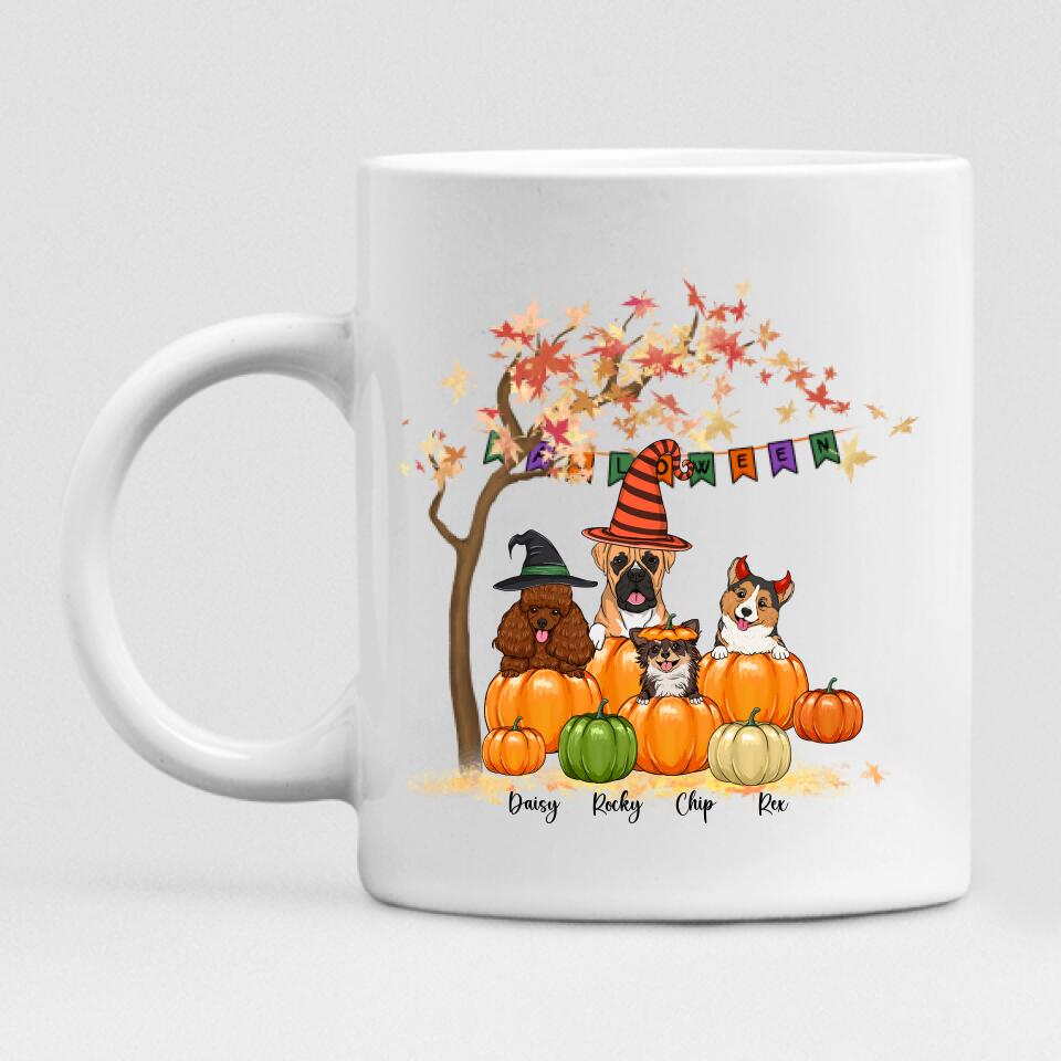 Halloween Puppies - " Spooky Dog mom " Personalized Mug - VIEN-CML-20220222-03