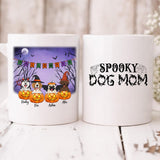 Halloween Puppies - " Spooky Dog mom " Personalized Mug - VIEN-CML-20220216-02