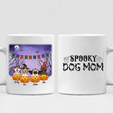 Halloween Puppies - " Spooky Dog mom " Personalized Mug - VIEN-CML-20220216-02