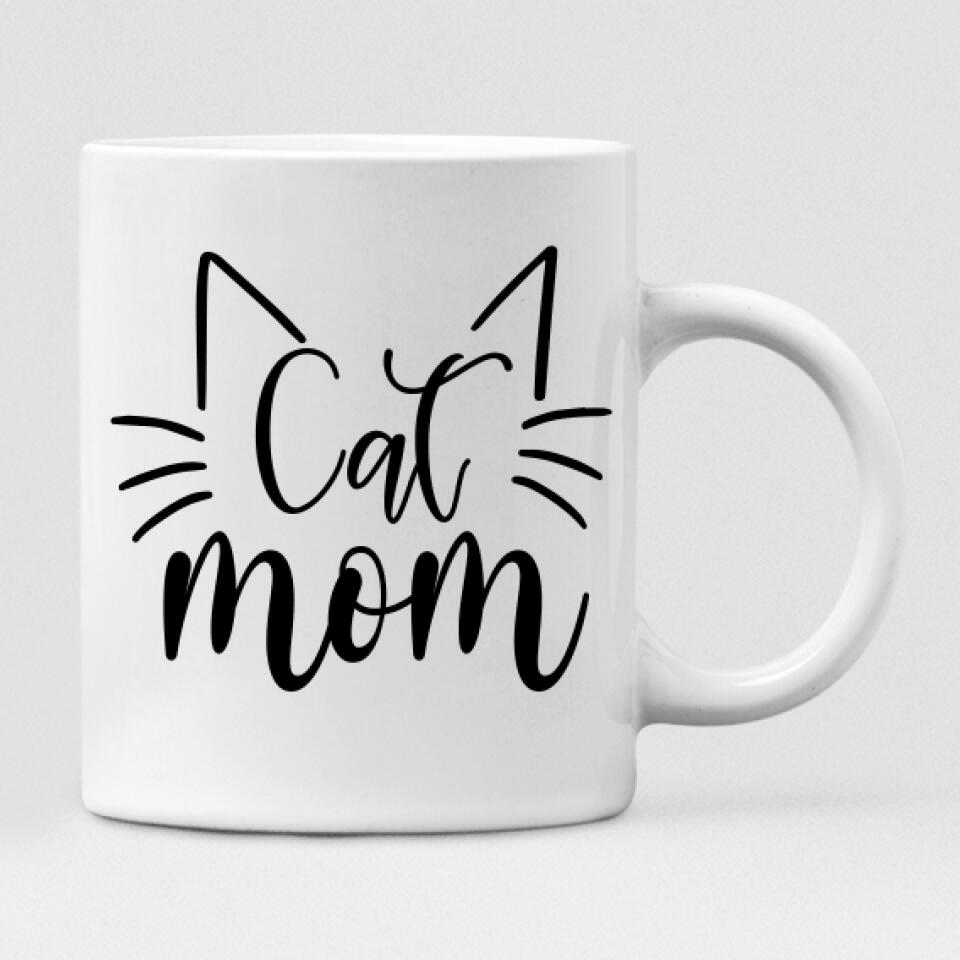 Halloween Girl With Cats - " Cat Mom " Personalized Mug - CUONG-CML-20220110-01