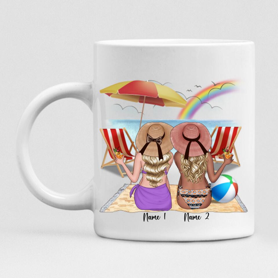 Beach With Besties - " I Love You To The Beach & Back " Personalized Mug - VIEN-CML-20220113-01