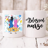 Nursing Girls Besties - " Blessed Nurse " Personalized Mug - VIEN-CML-20220110-03