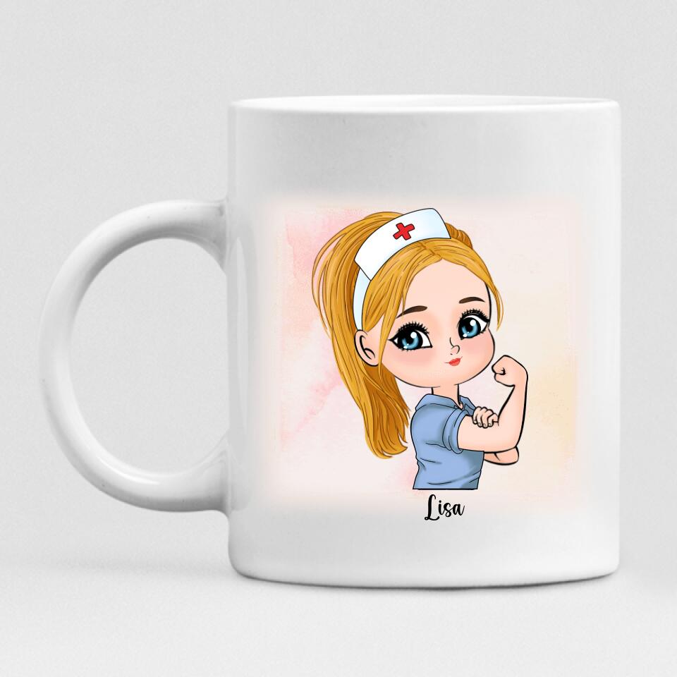 Nurse Chibi - " Blessed Nurse " Personalized Mug - VIEN-CML-20220106-04