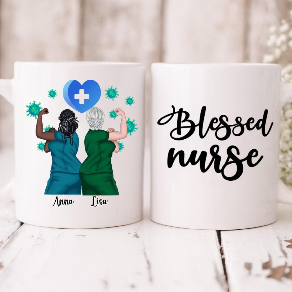 Nurses Life - " Blessed Nurse " Personalized Mug - VIEN-CML-20220104-02
