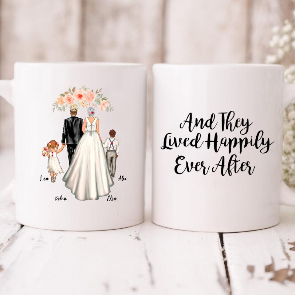 Wedding Bride - "And They Lived Happily Ever After" Personalized Mug - VIEN-CML-20220214-01