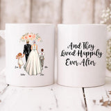 Wedding Bride - "And They Lived Happily Ever After" Personalized Mug - VIEN-CML-20220214-01
