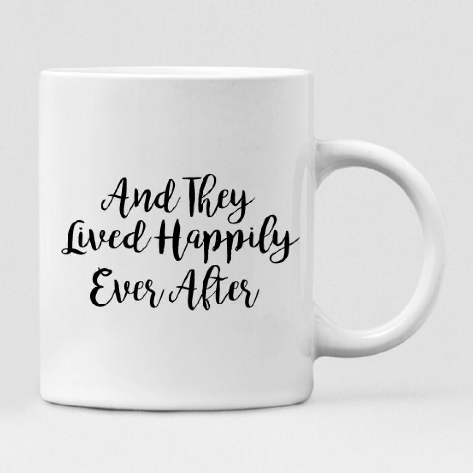 Wedding Cute Chibi - "And They Lived Happily Ever After" Personalized Mug - VIEN-CML-20220222-02