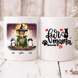 Halloween Girl With Cats - " Fur Mama " Personalized Mug - CUONG-CML-20220110-01