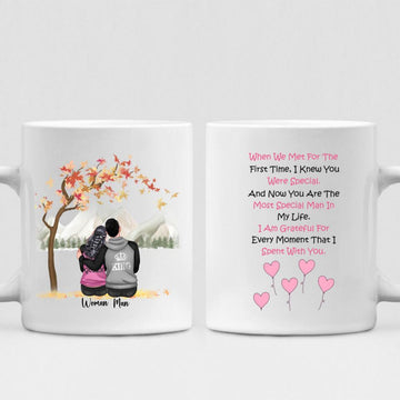 Autumn Couple -  "When We Met For The First Time, I Knew You Were Special. And Now You Are The Most Special Man In My Life. I Am Grateful For Every Moment That I Spent With You." Personalized Mug - NGUYEN-CML-20220115-01
