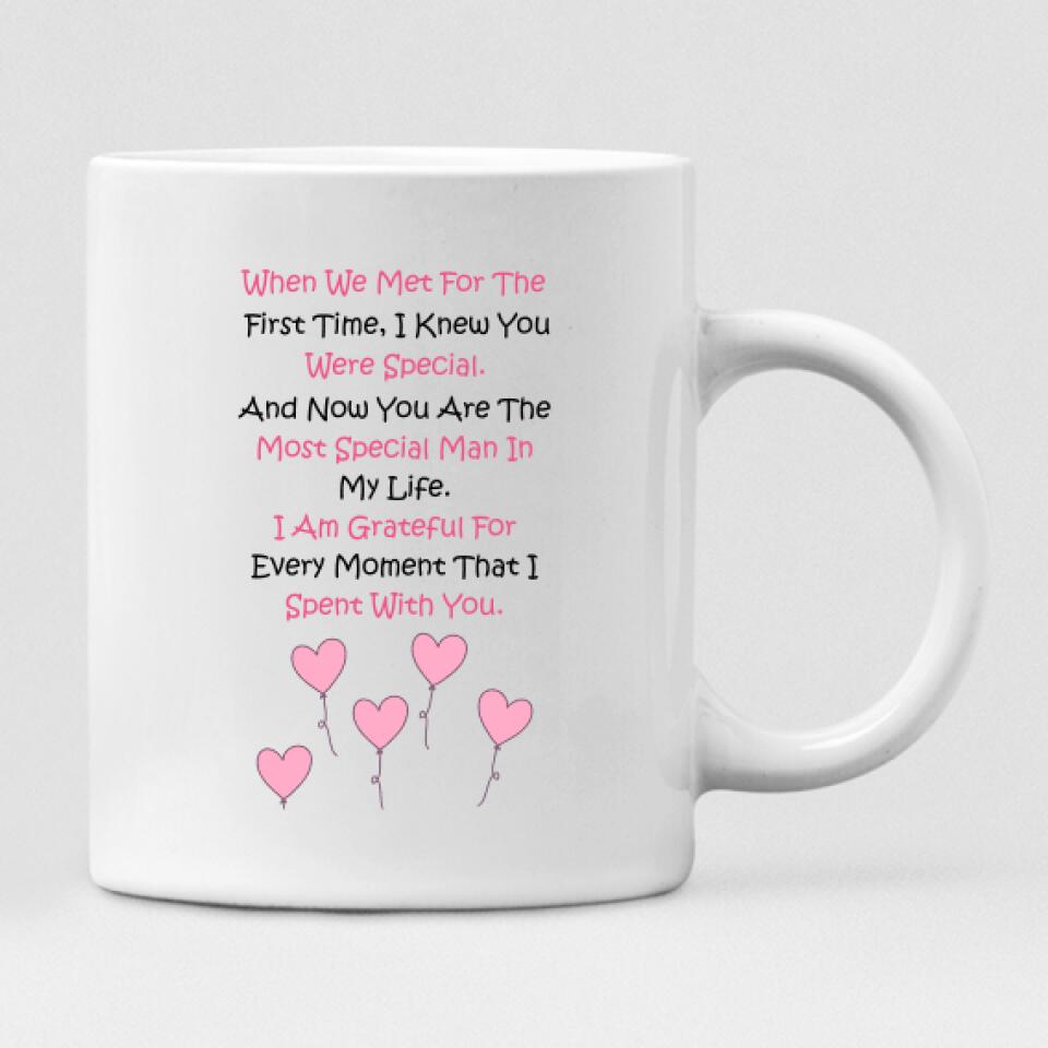 Couple Motorcycle - "When We Met For The First Time, I Knew You Were Special. And Now You Are The Most Special Man In My Life. I Am Grateful For Every Moment That I Spent With You." Personalized Mug - VIEN-CML-20220106-03
