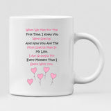 Couple Cute Chibi - "When We Met For The First Time, I Knew You Were Special. And Now You Are The Most Special Man In My Life. I Am Grateful For Every Moment That I Spent With You." Personalized Mug - VIEN-CML-20220223-01