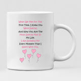 Cute Couple Chibi - "When We Met For The First Time, I Knew You Were Special. And Now You Are The Most Special Man In My Life. I Am Grateful For Every Moment That I Spent With You." Personalized Mug - VIEN-CML-20220225-02